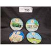 Image 1 : FOUR VINTAGE CO-OP METAL COASTERS
