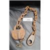 Image 1 : ANTIQUE PADLOCK AND CHAIN