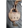 Image 2 : ANTIQUE PADLOCK AND CHAIN