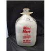 Image 1 : VINTAGE MINI MART 1 GALLON GLASS MILK BOTTLE