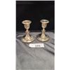 Image 1 : PAIR OF STERLING SILVER CANDLESTICKS