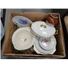 Image 1 : BOX LOT ASSORTED VINTAGE DISHWARE, NO SHIPPING