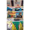 Image 2 : LARGE COLLECTION NOS VINTAGE SODA LABELS, TOY TELESCOPE, & TOY WATCH