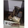 Image 1 : ANTIQUE TOASTER, MODEL T SOLENOID BOX, STENCIL STOVE HANDLES ETC