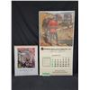 Image 1 : LARGE 1977 CALENDAR W/RCMP PICTURE & AUTOGRAPHED RCMP MUSICAL RIDE POSTER