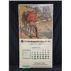 Image 2 : LARGE 1977 CALENDAR W/RCMP PICTURE & AUTOGRAPHED RCMP MUSICAL RIDE POSTER