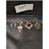 Image 1 : FOUR PIECES ASSORTED STERLING SILVER JEWELRY