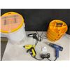 Image 1 : Organizing Trays x6 with Bucket - Stanley Glue Gun - Bostik 260 Glue Gun - Alpha Fit Heat Gun NEG301