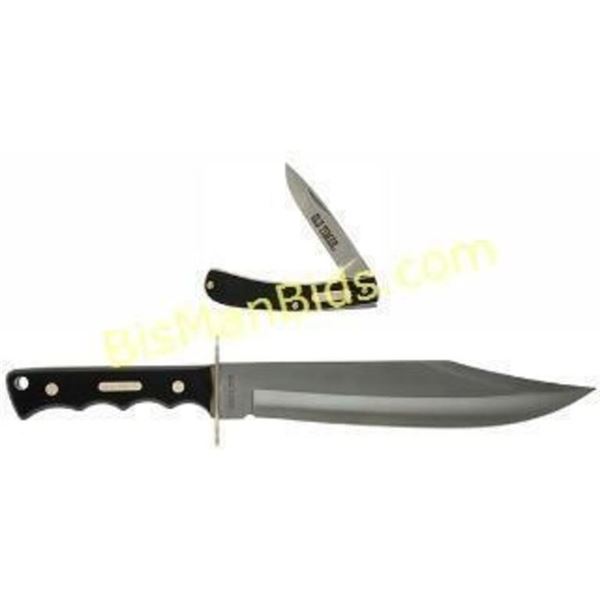 BTI OLD TIMER BOWIE KNIFE AND FOLDER