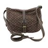 Image 1 : Louis Vuitton Ebene Monogram Mini Lin Canvas SaumurCrossbody Bag