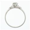 Image 8 : Antique Art Deco Platinum 0.46 ctw Old European VS Diamond Engagement Promise Ri