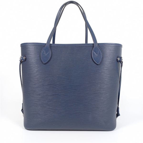 Louis Vuitton Navy Blue Epi Leather Neverfull MM Tote Bag