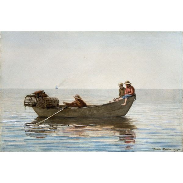 Homer - Three Boys in a Dory with Lobster Pots