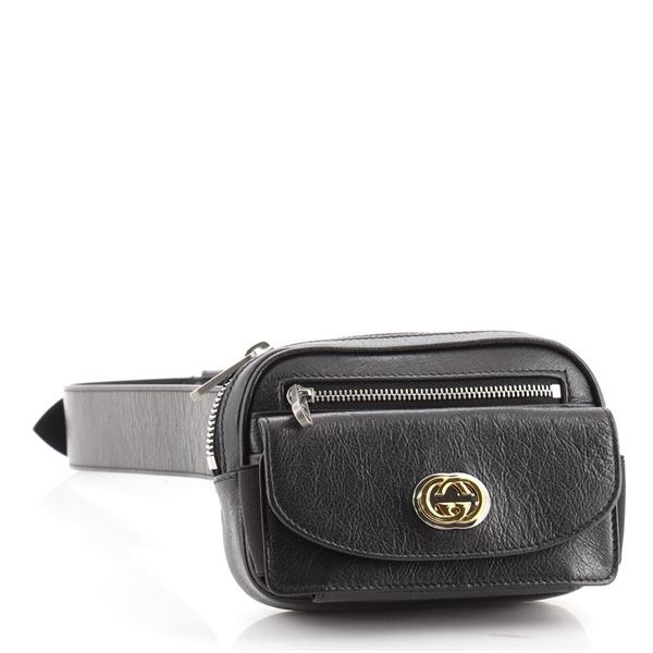 Gucci Morpheus Belt Bag Leather Mini Black