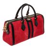 Image 2 : Gucci Red Suede Black Leather Ophidia Medium Boston Handbag