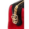 Image 7 : Gucci Red Suede Black Leather Ophidia Medium Boston Handbag