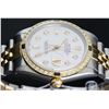 Image 9 : Rolex Mens 2 Tone Mother Of Pearl Diamond & Sapphire Datejust Wristwatch