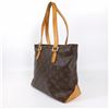 Image 3 : Louis Vuitton Brown Monogram Canvas Leather Cabas Mezzo Tote Bag
