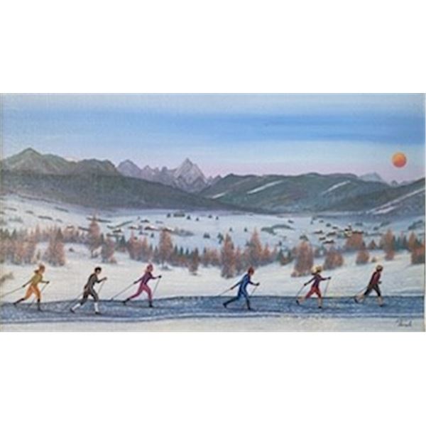 Cross Country Skiing by Fanch Ledan