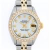 Rolex Ladies 2 Tone MOP Diamond Oyster Perpetual Datejust Wristwatch