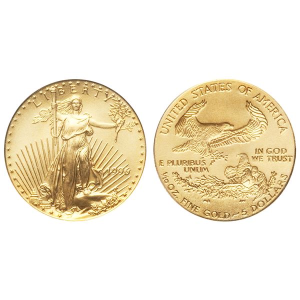 1996 $5 American Gold Eagle Coin