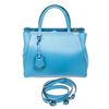 Image 2 : Fendi Blue Saffiano Leather Petite 2 Jours Tote Bag