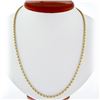 Image 1 : Fine Solid 14K Yellow Gold Long 22" 2.5mm Rope Link Chain Necklace w/ Box Clasp