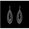 14KT White Gold 4.66 ctw Diamond Earrings