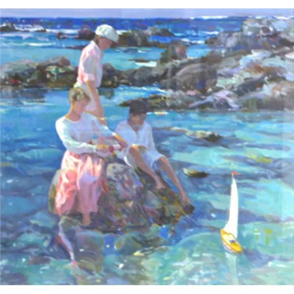 Tide Pools by Don Hatfield on paper