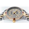 Image 9 : Rolex Mens 2 Tone Slate Grey Diamond & Ruby Datejust Wristwatch 36MM