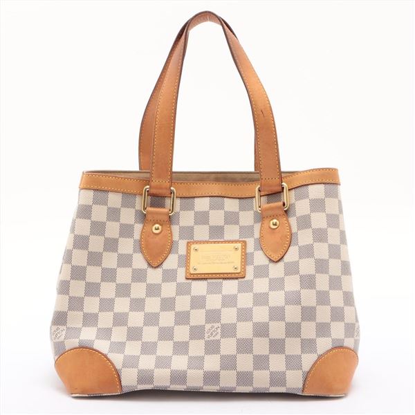 Louis Vuitton Damier Azur Canvas Leather Hampstead PM Bag