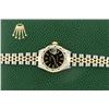 Image 6 : Rolex Ladies 2 Tone Black Index & Pyramid Diamond Oyster Perpetual Datejust Wris