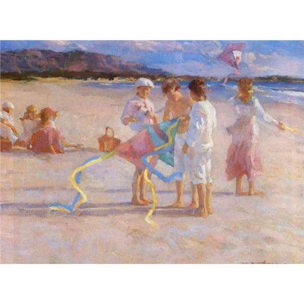 Flying Kites by Don Hatfield on canvas