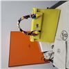 Hermes Kelly 25 Outside Stitched Epsom Calfskin Bag in Lime w/ Box & Dustbag