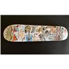 Hand painted skateboard "Mortality" by Gino Perez