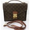 Image 1 : Louis Vuitton Brown Monogram Canvas Leather Monceau ssenger Bag