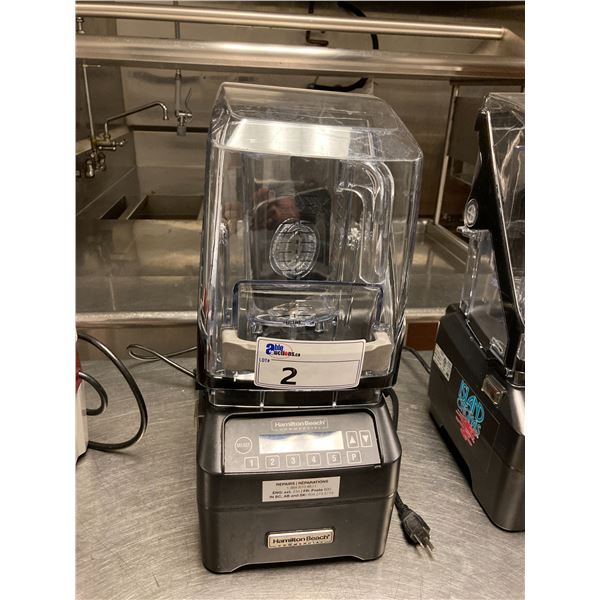 HAMILTON BEACH HBH750 COMMERCIAL 120V 60HZ COVERED COUNTERTOP BLENDER