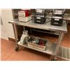 Image 2 : STAINLESS STEEL 48"W X 24"D X 36"H COMMERCIAL MOBILE PREPARATION TABLE