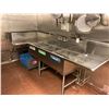 Image 2 : QUEST STAINLESS STEEL COMMERCIAL L-SHAPED 3 BAY WASH SINK WITH FAUCET