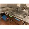 Image 3 : QUEST STAINLESS STEEL COMMERCIAL L-SHAPED 3 BAY WASH SINK WITH FAUCET