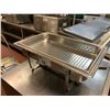 Image 2 : STAINLESS STEEL 22"L X 14"H X 4"D COMMERCIAL GEL POT CHAFING DISH WITH INSERTS, LID & STAND