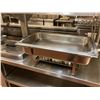 Image 2 : STAINLESS STEEL 22"L X 14"H X 4"D COMMERCIAL GEL POT CHAFING DISH WITH INSERTS, LID & STAND
