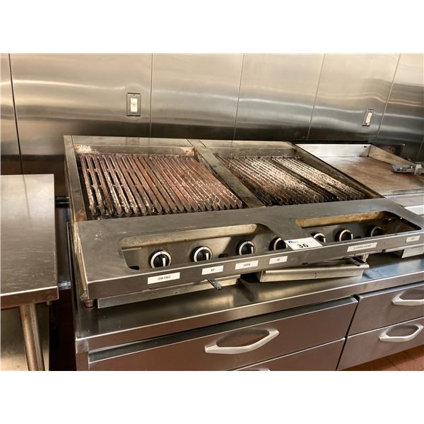 U.S. RANGE DUAL 21" SURFACE STAINLESS STEEL COMMERCIAL GAS CHARBROILER