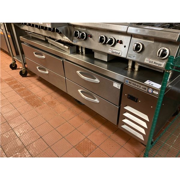 BEVERAGE-AIR WTRCS84-1 STAINLESS STEEL 4 DRAWER COMMERCIAL MOBILE CHEF BASE