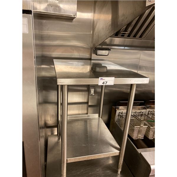 STAINLESS STEEL 30"W X 24"D X 36"H COMMERCIAL PREPARATION TABLE