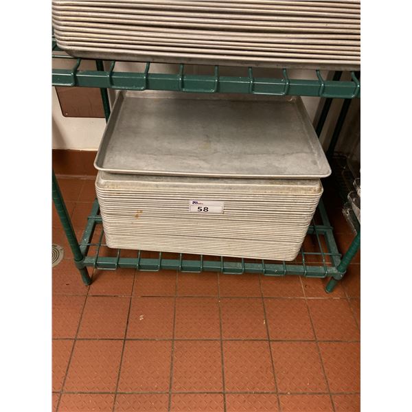 APPROXIMATELY 27PCS OF 26" X 17" COMMERCIAL BAKING SHEETS