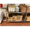 Image 1 : QUEST METAL 96"W X 30"D X 36"H STAINLESS STEEL COMMERCIAL PREPARATION TABLE