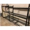 Image 2 : 2 BAYS OF BLACK METAL / MESH 72"W X 24"D X 72"H MULTI ADJUSTABLE RACKING SYSTEM