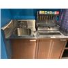 Image 2 : STAINLESS STEEL SINGLE SINK 111"W X 30"D X 37"H DRINK STATION WITH LANCER 8 SODA DISPENSER,