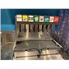 Image 3 : STAINLESS STEEL SINGLE SINK 111"W X 30"D X 37"H DRINK STATION WITH LANCER 8 SODA DISPENSER,